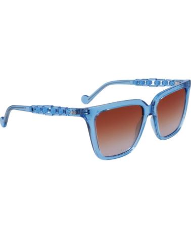 LIU JO LJ780S-425 SONNENBRILLE MIT QUADRATISCHEM BLAUEM RAHMEN UND BRAUNEN VERLAUFSGLÄSERN