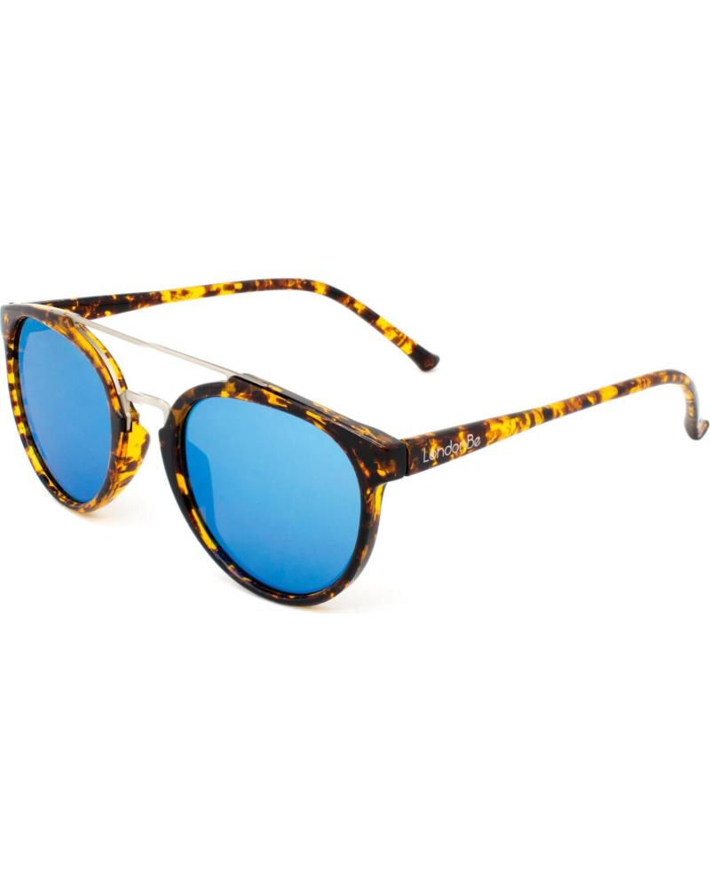 LONDONBE SUNGLASSES LB7992851112390 TORTOISE WITH BLUE MIRRORED LENSES