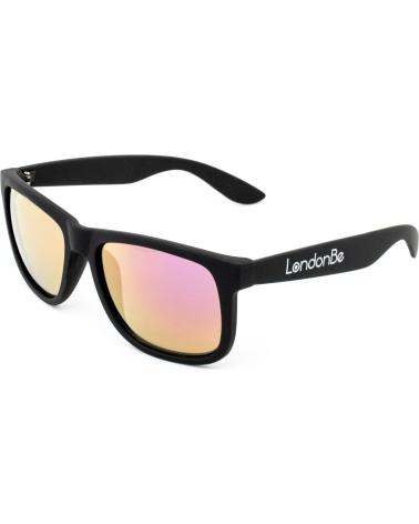 LONDONBE LB799285111245 SUNGLASSES BLACK FRAME ORANGE MIRRORED LENSES