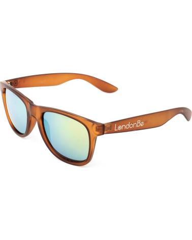 LONDONBE LB799285111288 SUNGLASSES WITH BROWN FRAME AND MULTILAYER MIRRORED LENSES