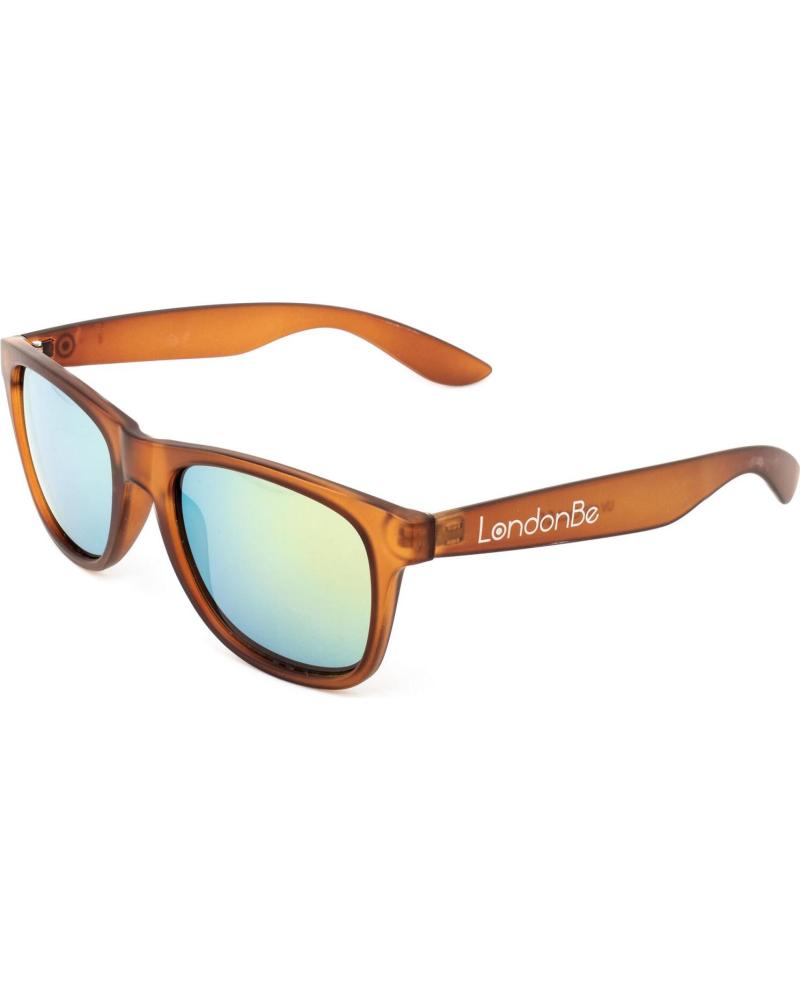 LONDONBE LB799285111288 SUNGLASSES WITH BROWN FRAME AND MULTILAYER MIRRORED LENSES