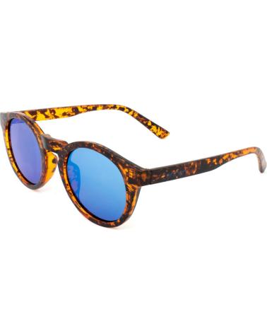 LONDONBE LBNJPCA TORTOISE SUNGLASSES WITH BLUE MIRRORED LENSES