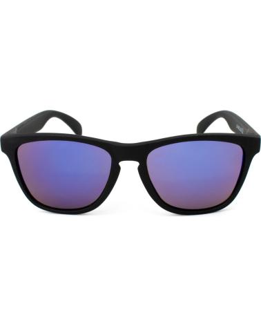 LONDONBE LBUB400 BLACK SUNGLASSES WITH PURPLE MIRRORED LENSES