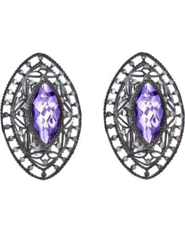 WOMEN'S EARRINGS LOTUS LP-1043-4-2 WITH LILAC GEM