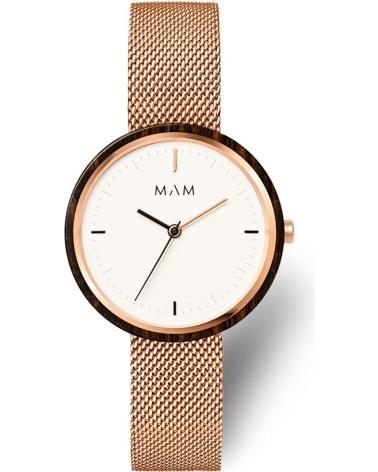 RELOJ MAM 664 CON CORREA MALLA MILANESA ORO ROSA ROSA