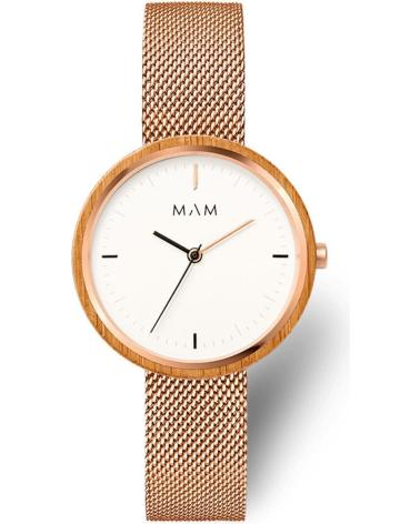 RELOJ MAM 669 CON CORREA MALLA MILANESA ORO ROSA ROSA