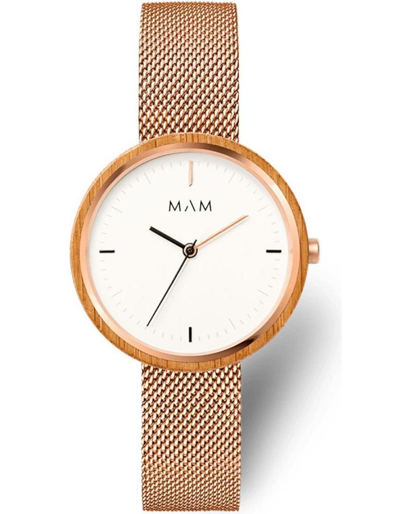 RELOJ MAM 669 CON CORREA MALLA MILANESA ORO ROSA ROSA