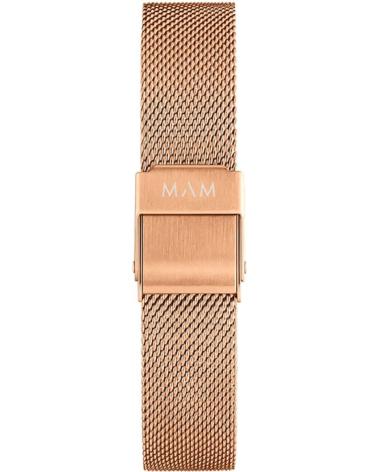 RELOJ MAM 669 CON CORREA MALLA MILANESA ORO ROSA ROSA