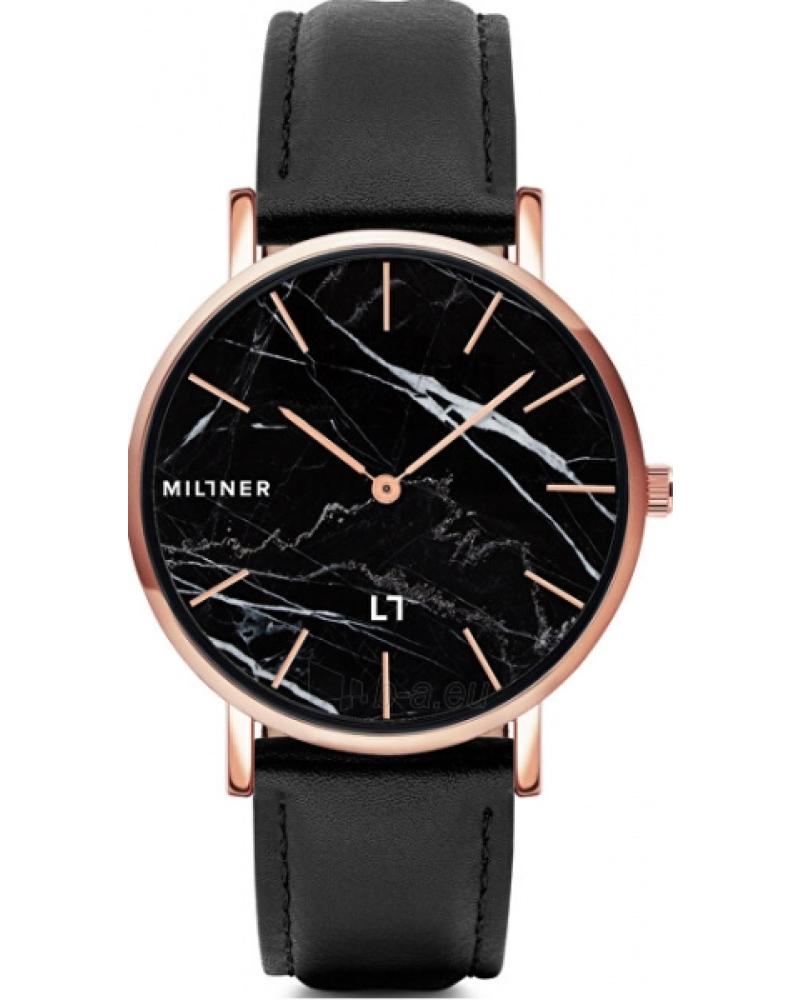 RELOJ MILLNER CAMDEN 0010202 ESFERA MÁRMOL NEGRO CORREA NEGRA NEGRO