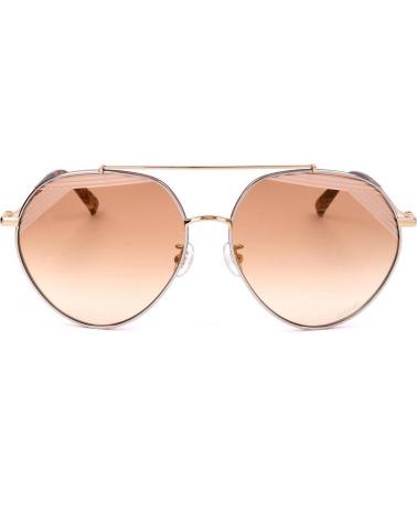 ÓCULOS DE SOL MISSONI MIS-0015-S-TNG ESTILO AVIADOR COM LENTES LARANJA DEGRADÊ