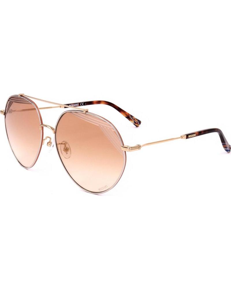 ÓCULOS DE SOL MISSONI MIS-0015-S-TNG ESTILO AVIADOR COM LENTES LARANJA DEGRADÊ