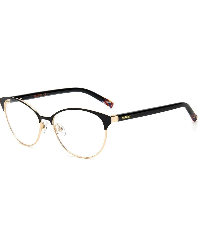 MONTURA DE GAFAS MISSONI MIS-0024-807 NEGRO Y DORADO
