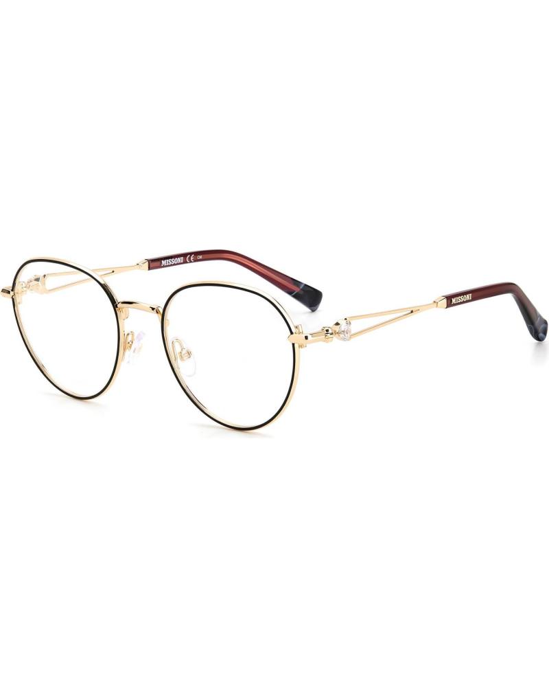 ARMAÇÃO DE ÓCULOS MISSONI MIS-0077-2M2 REDONDA METÁLICA