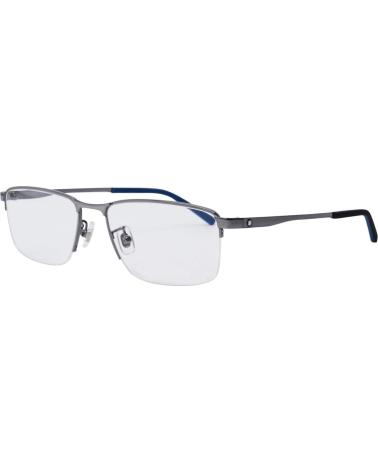 MONTBLANC MB0107O-003 ARMAÇÃO DE ÓCULOS SEMI-ARO CINZA