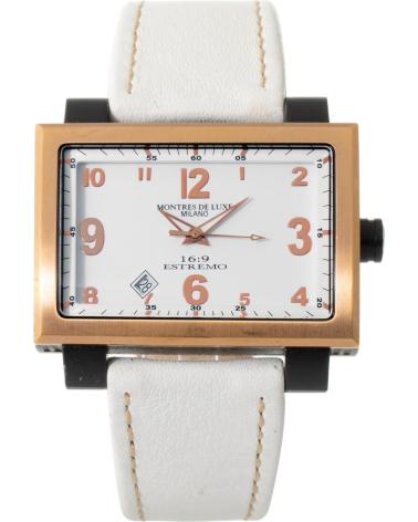 RELÓGIO MONTRES DE LUXE 091691WH-GOLD BRANCO BLANCO