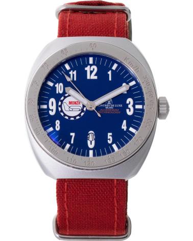 MONTRES DE LUXE RELÓGIO 09MON-ALKZBLU PULSEIRA VERMELHA ROJO