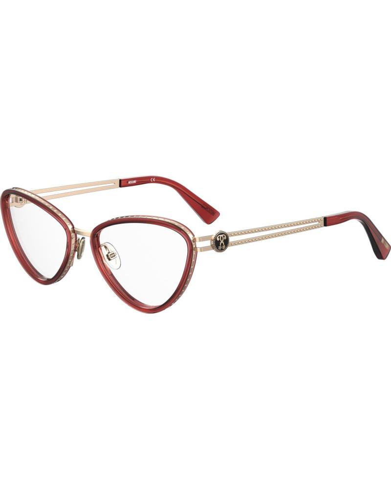 ARMAÇÃO DE ÓCULOS MOSCHINO MOS585-LHF OLHO DE GATO BORDÔ