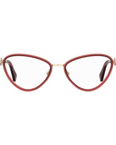 ARMAÇÃO DE ÓCULOS MOSCHINO MOS585-LHF OLHO DE GATO BORDÔ