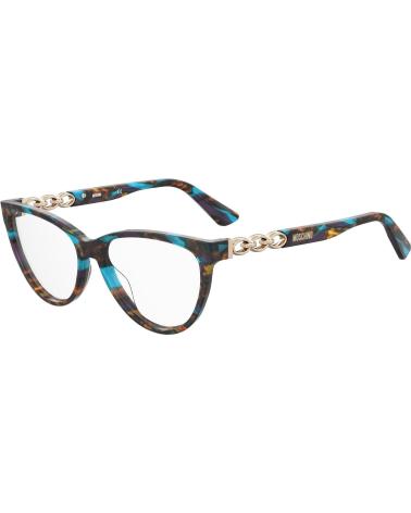 ARMAÇÃO DE ÓCULOS MOSCHINO MOS589-X8Q AZUL TURQUESA