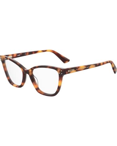 ARMAÇÃO DE ÓCULOS MOSCHINO MOS595-05L OLHO DE GATO HAVANA