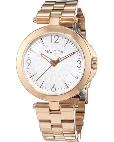 RELÓGIO NAUTICA NAD15517L FEMININO - TOM OURO ROSÉ ROSADO