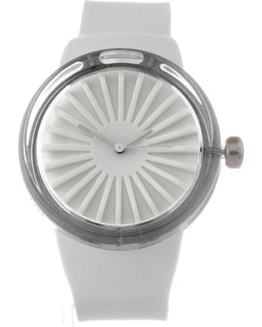 RELÓGIO ANALÓGICO ODM DD130-06 BRANCO COM MOSTRADOR TEXTURIZADO BLANCO