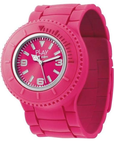 RELÓGIO ANALÓGICO ODM PP001-03 ROSA COM BRACELETE DE SILICONE ROSA