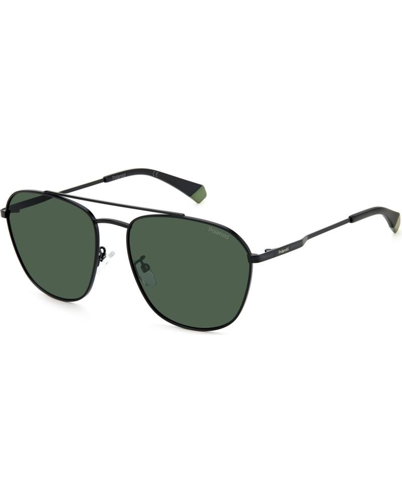 POLAROID PLD-4127-G-S-003-UC AVIATOR SUNGLASSES WITH GREEN POLARIZED LENSES