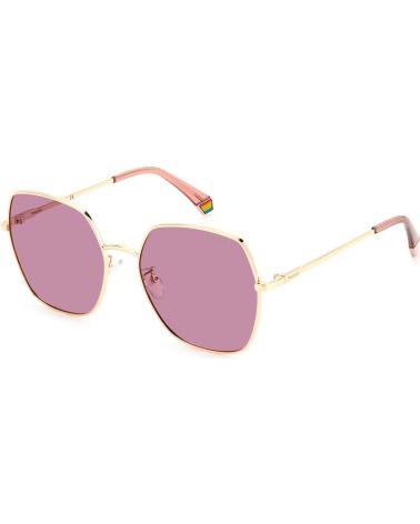 POLAROID SUNGLASSES PLD-6178-G-S-EYR-0F GOLD FRAME PINK LENSES