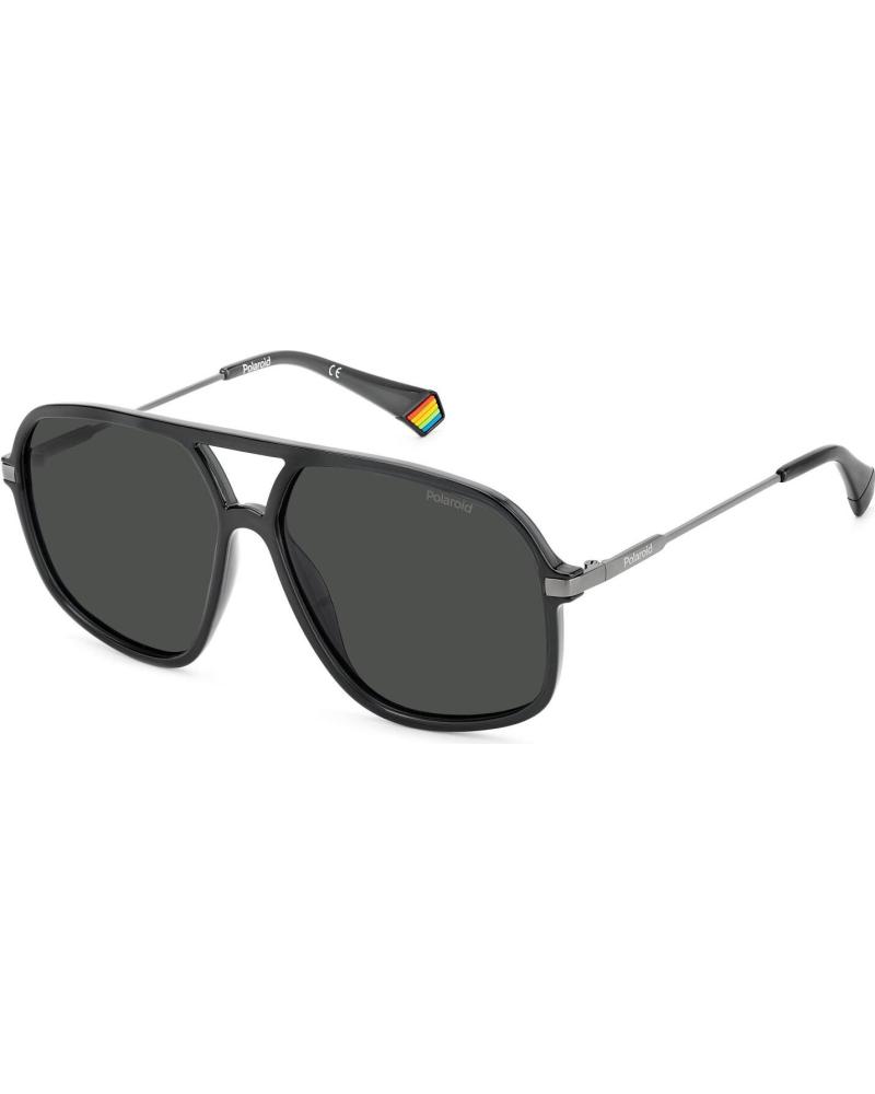 POLAROID SUNGLASSES PLD-6182-S-KB7-M9 BLACK FRAME GREY POLARIZED LENSES