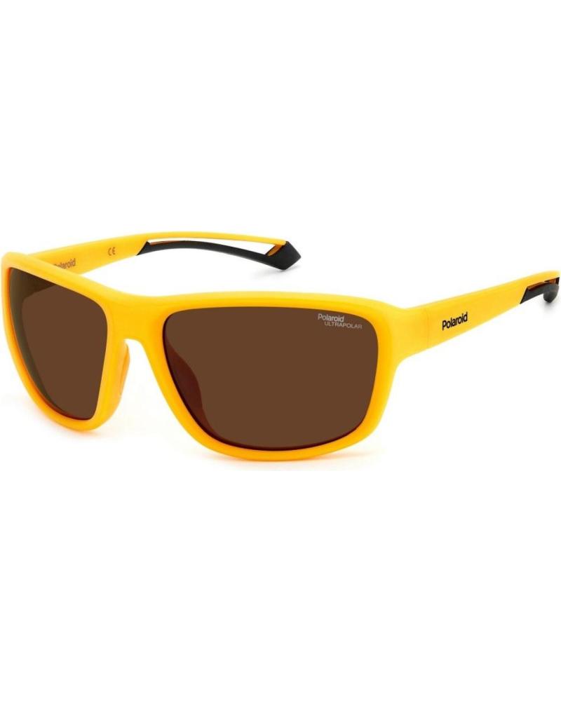 LUNETTES DE SOLEIL SPORTIVES POLAROID PLD-7049-S-2V7 JAUNES AVEC VERRES MARRON POLARISÉS