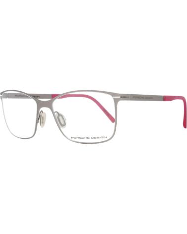MONTURE DE LUNETTES PORSCHE P8262-A DESIGN RECTANGULAIRE ARGENTÉ AVEC DÉTAILS ROSES