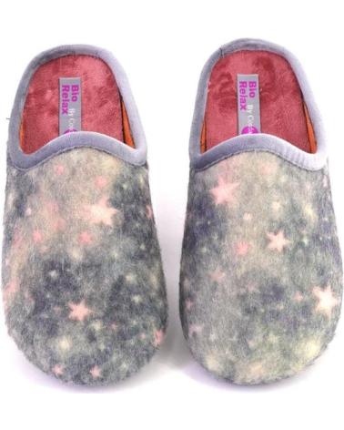 HAUSSCHUHE COSDAM MODELL 13159 - GALAKTISCHER AUFDRUCK GRAU GRIS