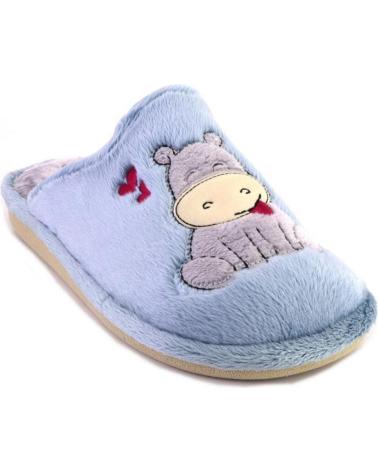 HAUSSCHUHE GARZON P473 275HIPO - NILPFERD-DESIGN BLAU AZUL