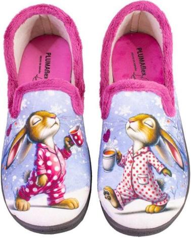 PLUMAFLEX HAUSSCHUHE 12215 CONEJO FUCHSIA FUCSIA