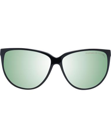 LUNETTES DE SOLEIL PORSCHE P8588-61A NOIRES AVEC VERRES MIROIR VERTS