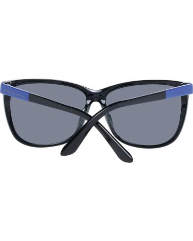 LUNETTES DE SOLEIL PORSCHE P8590-61A NOIRES AVEC DÉTAILS BLEUS ET VERRES MIROIR
