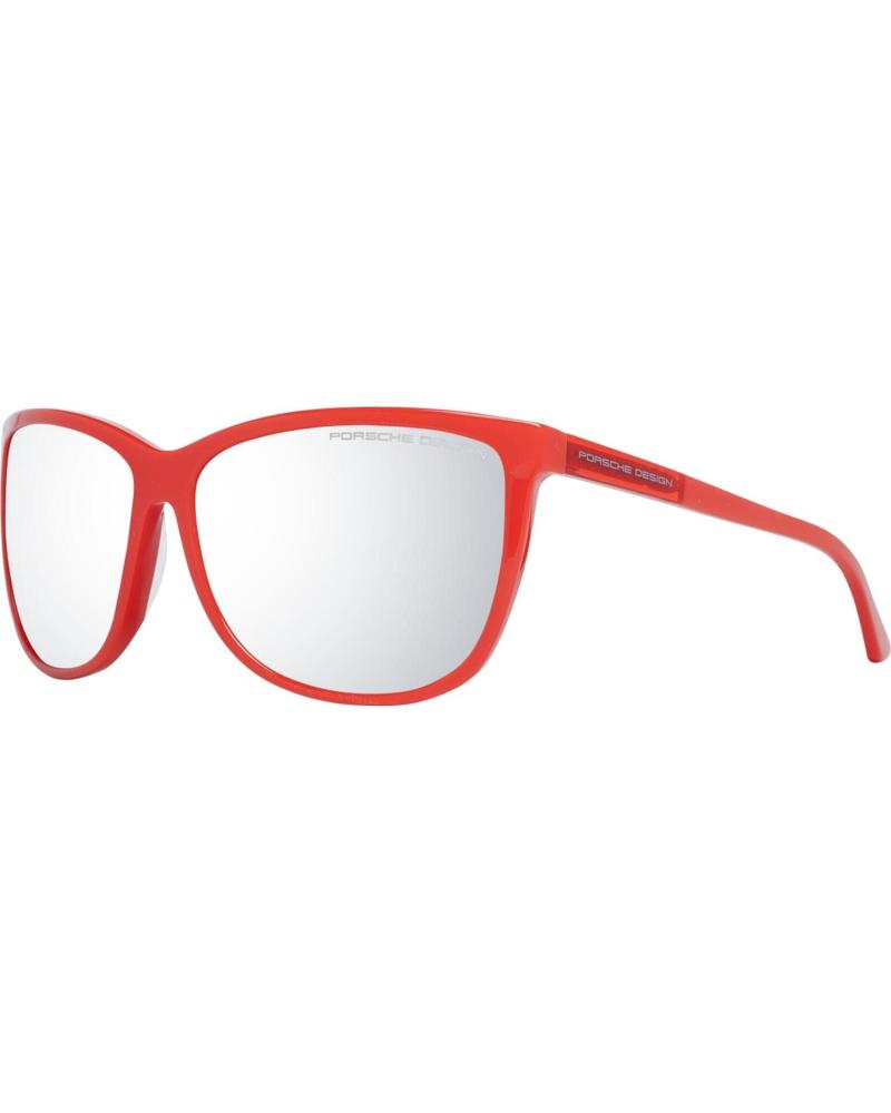LUNETTES DE SOLEIL PORSCHE P8590-61E ROUGES AVEC VERRES MIROIR