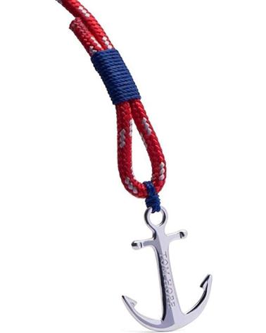 BRACELET TOM HOPE TM0013 AVEC ANCRE MARINE ROUGE ET BLEU