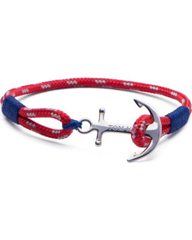 PULSEIRA TOM HOPE TM0023 NÁUTICA ÂNCORA VERMELHA E AZUL