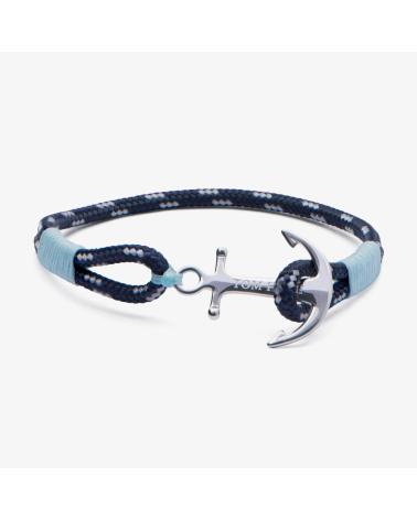 PULSEIRA TOM HOPE TM0060 NÁUTICA ÂNCORA AZUL MARINHO E AZUL CELESTE