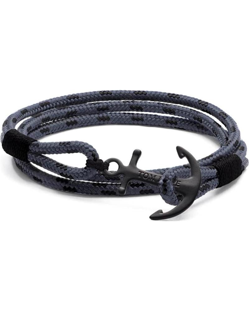 PULSEIRA TOM HOPE TM0152 CINZA PRETO COM ÂNCORA GRIS NEGRO