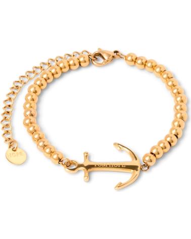 PULSEIRA TOM HOPE TM0341 ÂNCORA DOURADA AÇO INOXIDÁVEL