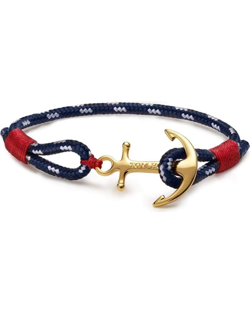 PULSEIRA NÁUTICA TOM HOPE TM0401 COM ÂNCORA DOURADA