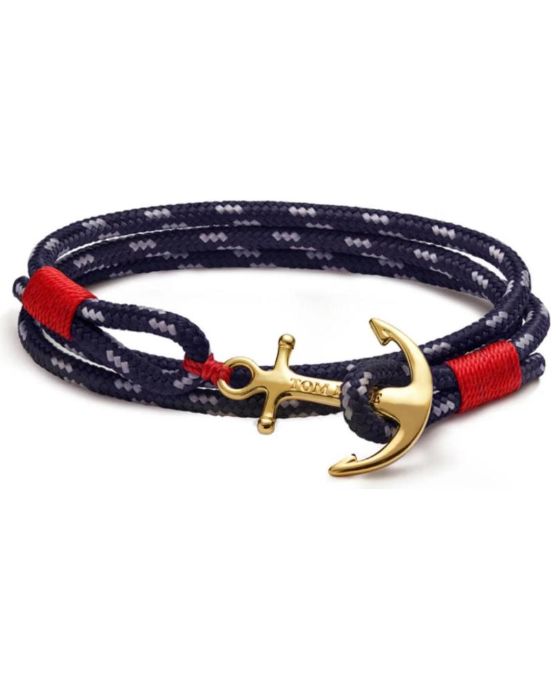 BRACELET DOUBLE TOUR TOM HOPE TM0410 AVEC ANCRE DORÉE