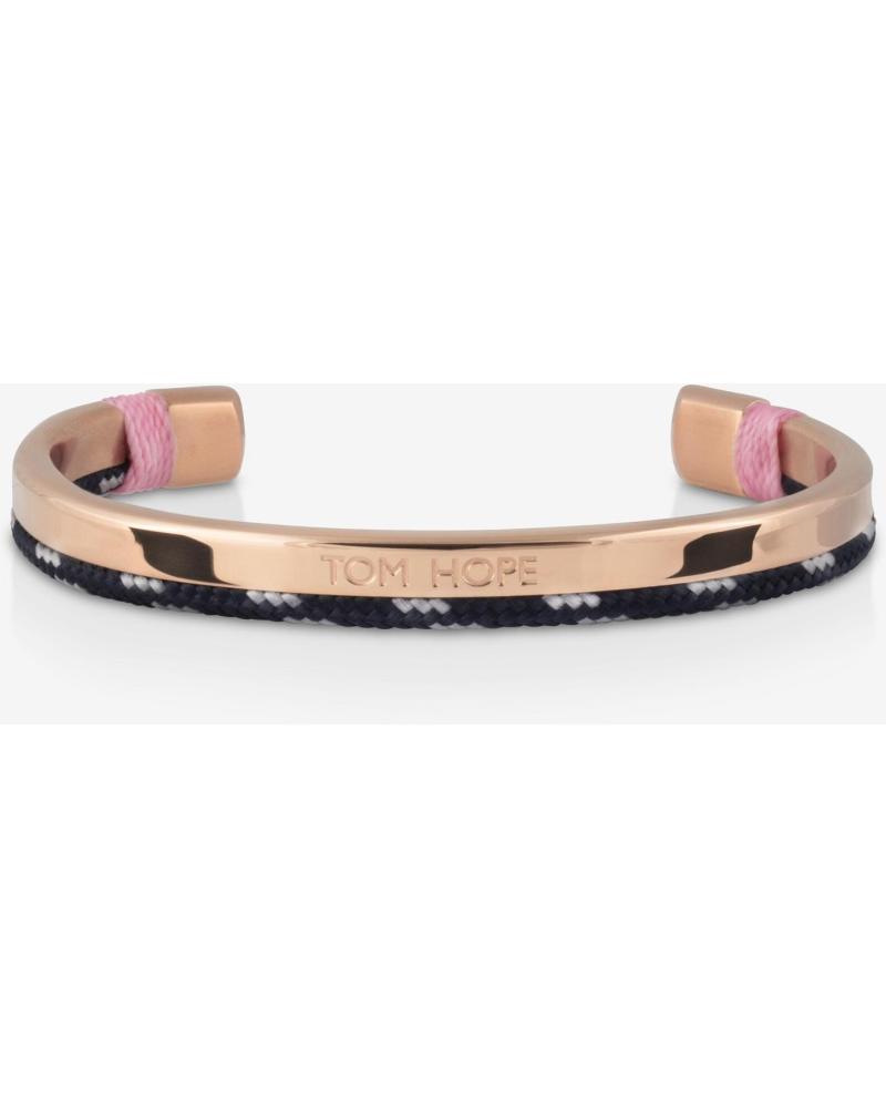 TOM HOPE BRACELETE CUFF TM0424 AÇO ROSE GOLD COM DETALHES ESCUROS