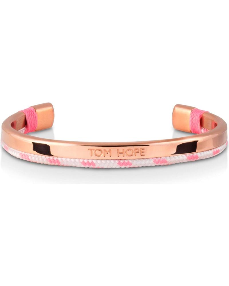 TOM HOPE BRACELETE CUFF TM0426 AÇO ROSE GOLD COM DETALHES PRETOS