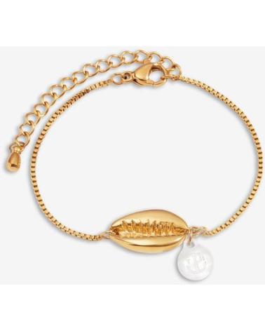 PULSEIRA TOM HOPE TM0613 COM CONCHA DOURADA E CORRENTE AJUSTÁVEL