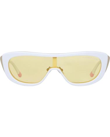 VICTORIA'S SECRET SONNENBRILLE VS0011-12825G MIT WEISSEM GESTELL UND GELBEN GLÄSERN