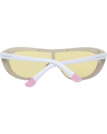 VICTORIA'S SECRET SONNENBRILLE VS0011-12825G MIT WEISSEM GESTELL UND GELBEN GLÄSERN